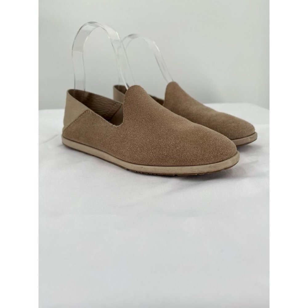 Pedro Garcia Taupe Suede Slip-On Loafers